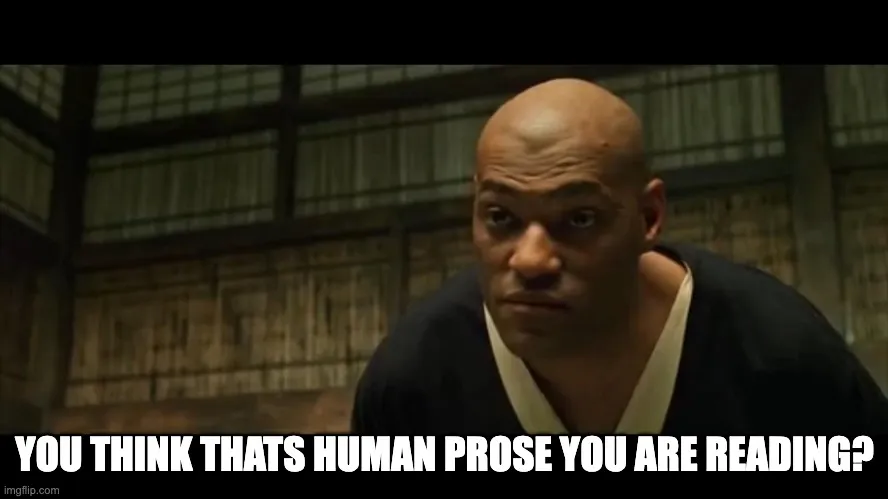 Did you think a human wrote this?